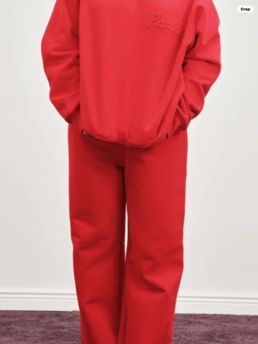 PARKE Valentines Embossed Mockneck in Red - Limited Edition HERITAGE - Picture 2 of 6
